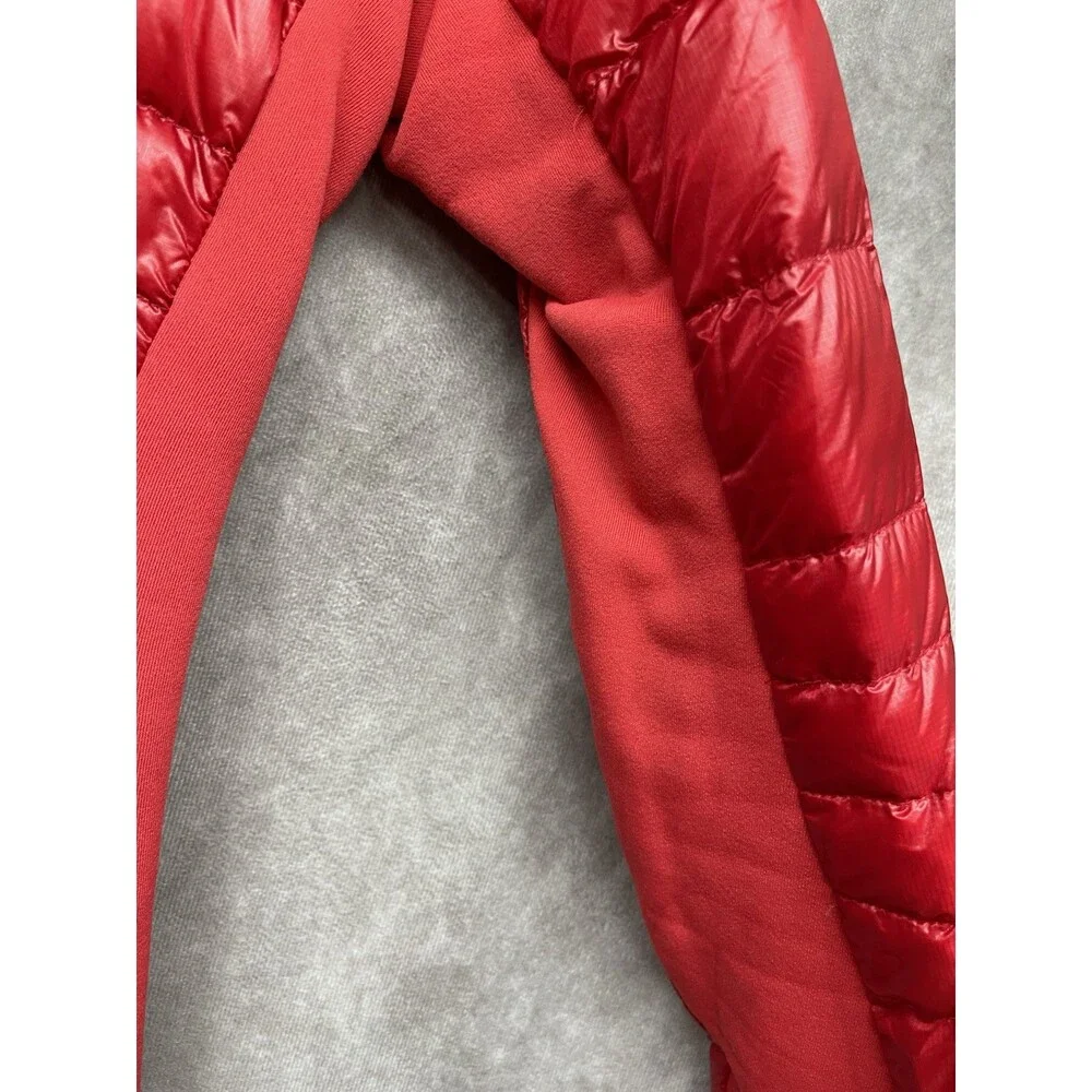 CANADA GOOSE HYBRIDGE LITE HOODY RED 2712L SMALL PACKABLE DOWN JACKET (READ) - Picture 8 of 15